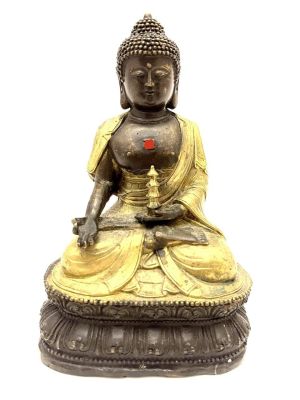 Будда Китай, 20 век. 
Бронза, золочение. Высота 18,5 см., ширина 12 см.