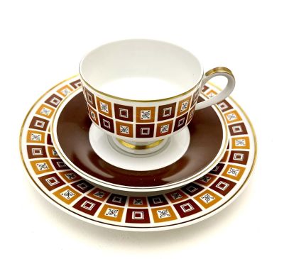 Набор ГДР, чайная тройка, 3 предмета.