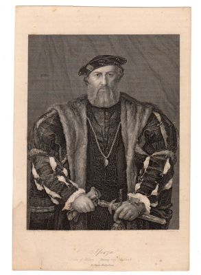 Гравюра 19 век. 
Schultheiss sc.Duke of Milan. 
21.5 х 14 см.