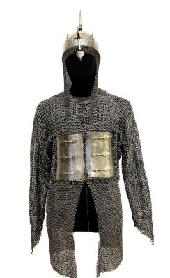 Защитный комплект воина: Кольчуга и шлем. 18 век. Индо-Персидский регион. 
Кольчуга дополнена 