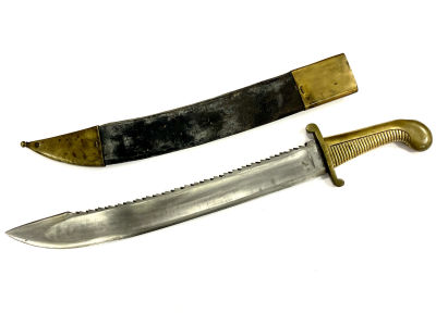 Тесак саперный, с пилой. Российская Империя, образца 1827 г. 
Имеется клеймо Оружейной 