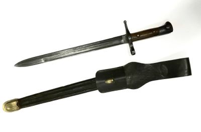 Штык к винтовке &laquo;Манлихер-Каркано&raquo;, образца 1891 г. 
На пяте клинка клеймо производителя 