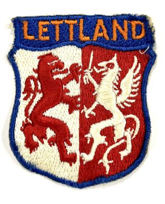 Оригинальная нашивка Латвийских добровольческих батальонов, в составе Германской армии 