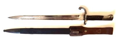 Штык Бразильский. 
Обр. 1934 года к винтовке Маузера - 1908/34 гг.
Общая длина 517 