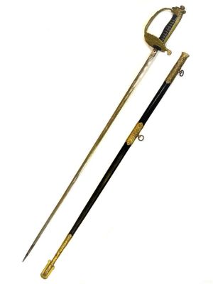 Шпага офицерская. 
Военно-воздушные силы Италии , обр.1935 г. 
Длина 