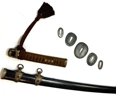 Оправа Японского меча. 
Ножны. Рукоять.Темляк. 
(Цубы, мэнуки, фути, касира).