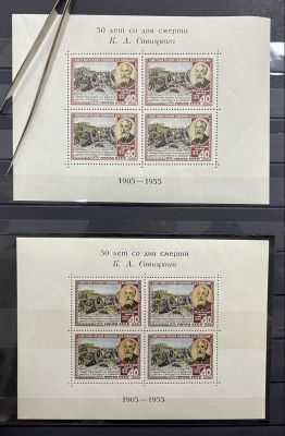 Два блока Состояние **. 50 лет со дня смерти Савицкого. 
Доп. фото запрашивать на почту.