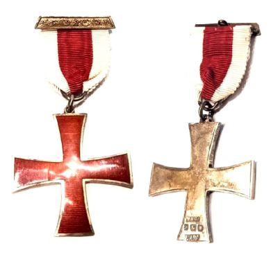 Рыцарский крест. Тамплиеры. Начало XX века. Серебро.