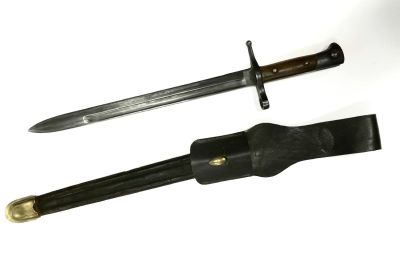 Штык к винтовке &laquo;Манлихер-Каркано&raquo;, образца 1891 г. 
На пяте клинка клеймо производителя 