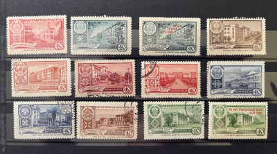 1960г. Столицы автономных республик. 12 марок.