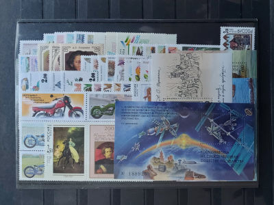 1999г. Набор марок, Состояние **, 59 марок + 4 блока. Кат. №477-545. нет серии №484-488