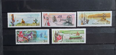 1999г. Охота, серия. Состояние **. Кат. №478-482