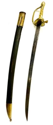 Тесак пехотный для нижних чинов обр. 1807 Года. . Российская Империя. На конце крестовины клеймо 