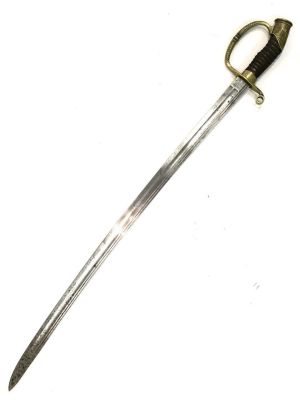 Шашка офицерская обр 1881/1909 г. Клинок Херстер в Золингене. Без ножен. Длина общая 892 мм 
