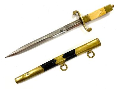 Кортик морской, Российская Империя , образца 1803г. . На клинке вензель Императора Николая II и 