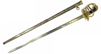 Шпага офицера швейцарской гвардии охраны папы римского ПИЯ 9 -ГО. 1846 - 1878 гг. Ватикан. 