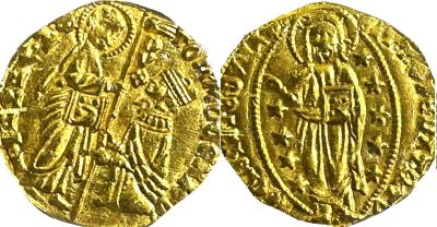 Цехин, Венеция Томазо Мочениго 1413 - 1423 гг.Золото 3,40 гр.