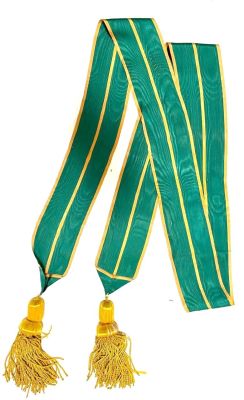 Муаровая знаменная лента врученная воинской части награжденной орденом Суворова 3 степени. 1940 