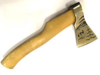 Топорик украшенный синим воронением и золочением Златоуст 1970 е гг.