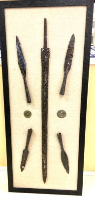 Меч и наконечники копий - оружие Аланских племен 4 - 6 в н.э. железо.