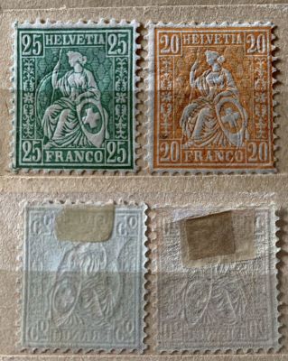 2 марки Швейцария Чистые.