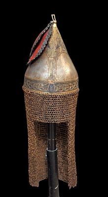 Шлем &laquo;танж&raquo; черкесского образца XVIII – начала XIX вв.Имераторский конвой.
. Материал: сплав 