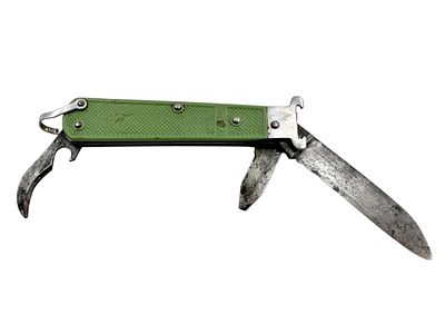 Нож охотничий раскладной "Москва". СССР. Сталь, пластик. Общая длина 21 см.