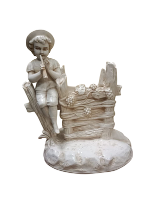 Карандашница "Пастушок у плетня". Фабрика Рудольштадта (Фолькстедта) - Porzellanfabrik 