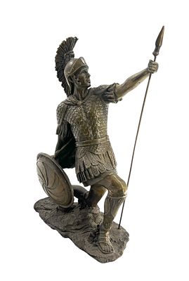 Бронзовая фигура Бога войны Марса. По мотивам известного французского скульптора Дрюо Эдуарда. 