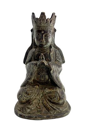 Будда Вайрочана в короне с Татхагатами. Бронза. Китай, XIX-XX в. (Будда Татхагата). Высота 18 