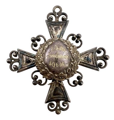 Знак-крест. Германия. Серебро. Начало XX в. . Знак-крест. Германия. Серебро. Начало XX в.