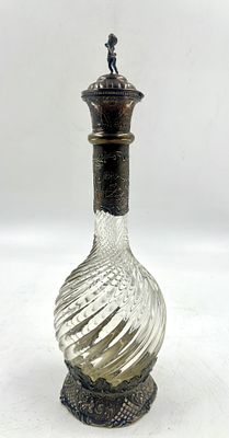 Графин для водки и наливок. Германия, 19 век. Серебро 800 пробы. Высота 30 см.