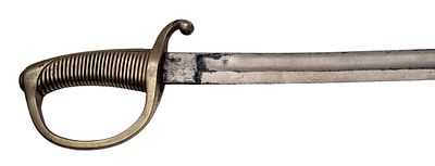 Infantry Saber (Briquet). Infantry sabre based on the French AN XI model, slightly curved 