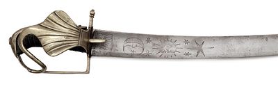 A Sabre for Grenadiers of a Cuirassier Regiments. Broad blade with a wide fuller reaching almost 