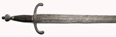 Sword, Historicism in the Style of the 16th Century. Double-edged blade of lens-shaped 