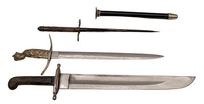 An Austrian Pioneer Sabre Model 1853/88. 46 cm single-edged blade, fullered on one side, the 