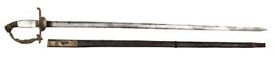 Austro-Hungarian Officer's Dress Sword M 1849. Straight single edged blade fullered on both 