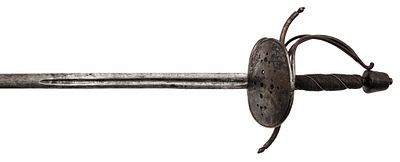 Rapier, Historicism in the Style of around 1600. Double-edged blade with a lenticular 