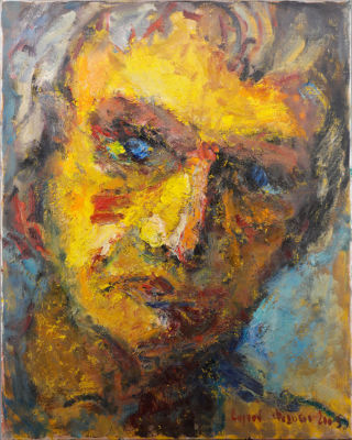 Федотов Сергей Геннадьевич. "Автопортрет". 2003 г. Холст, масло. Размеры: 100 х 80 см. 