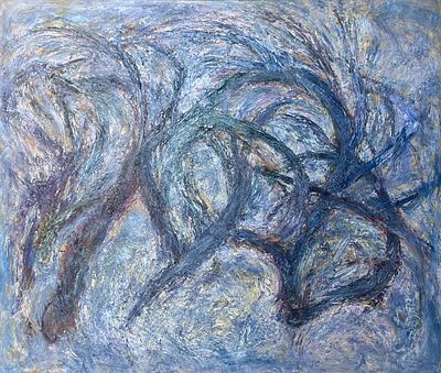 Федотов Сергей Геннадьевич. "Зимнее настроение". 2008 г. Холст, масло. Размеры: 170 х 200 см 