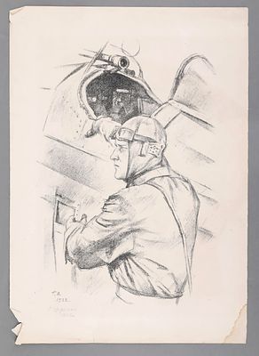 [Пробный, подписанный от руки оттиск] Верейский Георгий Семенович. Из издания Красный Военный 