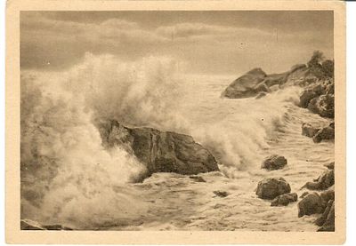 Крым. Алупка. Прибой в бурю.