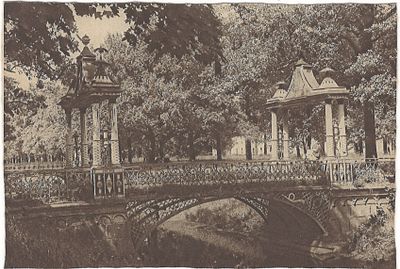 Детское село. Китайский мостик. ГИЗ, 1920-е. . Подписана 1931 г. 
Неровно обрезана.