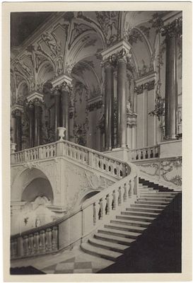 Ленинград. Иорданская лестница Государственный Эрмитаж. Ленфотохудожник.