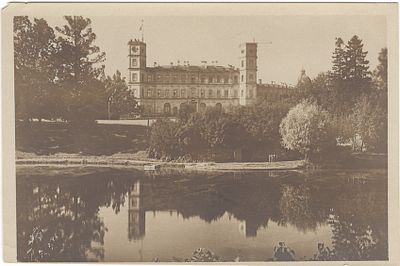 Гатчинский дворец - музей Парковый фасад, арх. Ринальди. Ленгорлит. Фото Баумнер С.Г.