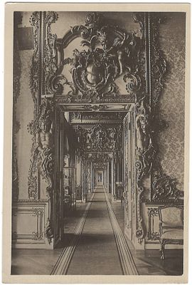 Детское село. Екатерининский дворец. Амфилада. Фото Баумнер С.Г. Изд. Фото-сектора Упр. Дворц. 