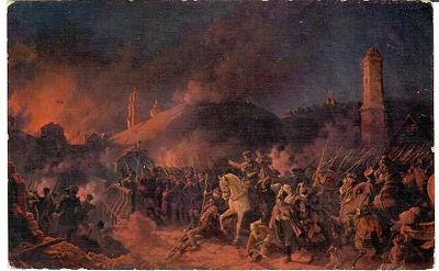 [Отечественная война 1812 г.] Гесс."Сражение при Полоцке, 7-го Октября 1812 г.". Франция.
