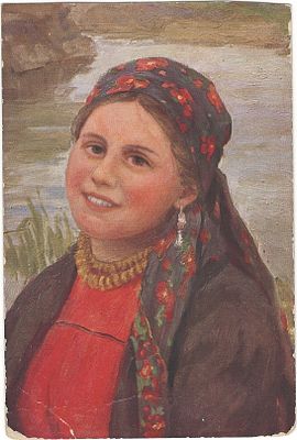 Ф. Сычков. Солдатка. А. Прокофьев. Санкт-Петербург. Исаакиевский собор. Открытое письмо. 