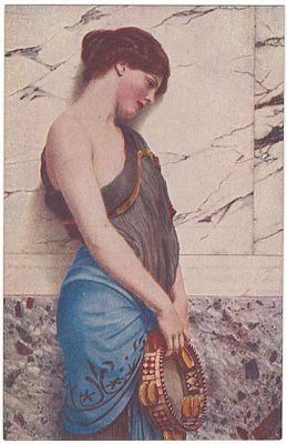 И. Говард. Танцовщица. Почтовая карточка. Изд. Всесоюзн. Контрагентства Печати. Типо-лит. им. 