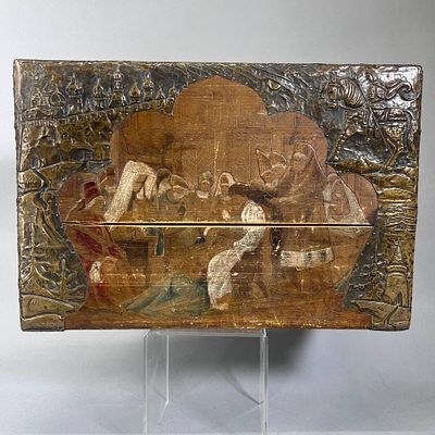 Большая шкатулка. Русский стиль. Маковский "Под венец". Россия, Сергиев Посад 